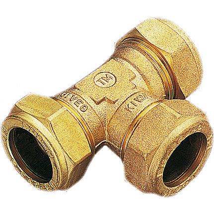 RACCORDO A TEE PER TUBO IN RAME 22x22x22 mm