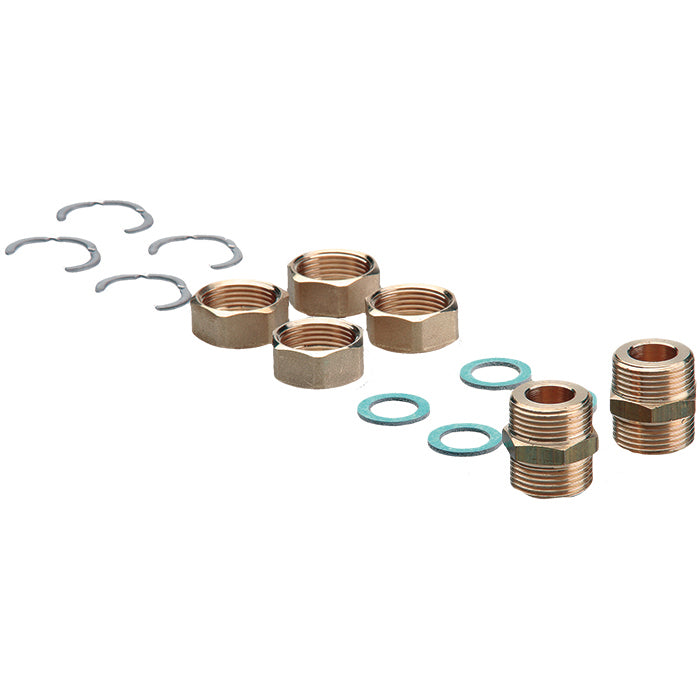 SET COLLEGAMENTO TUBO ACCIAIO CORRUGATO ø25 mm