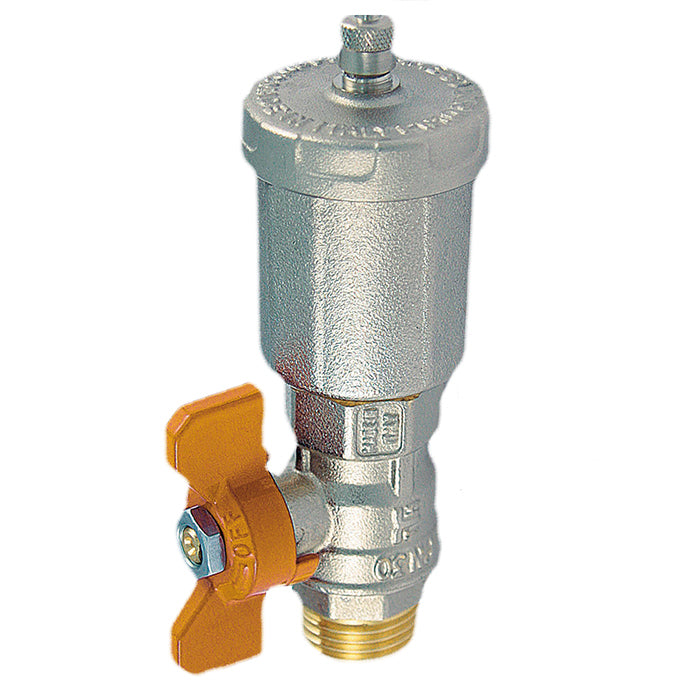 SFIATO ARIA PER SOLARE ½" CON VALVOLA A SFERA