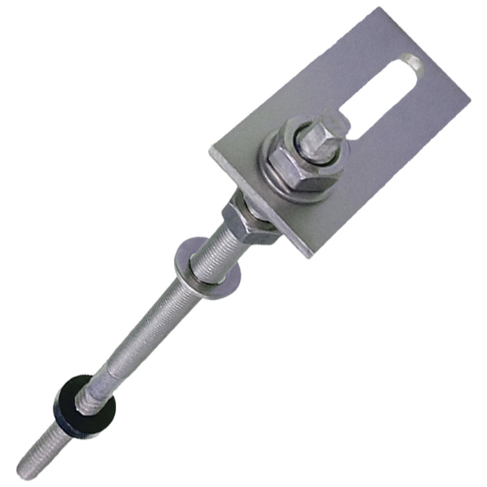 Vite a doppia filettatura lunghezza 350mm per installazione di pannelli solari su copertura in legno.