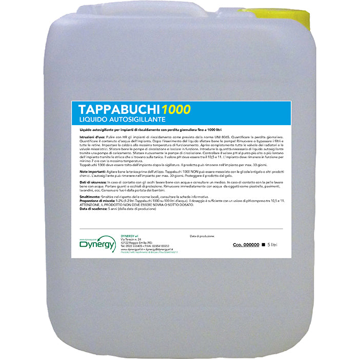 TAPPABUCHI 1000 - SIGILLANTE PER IMPIANTI DI RISCALDAMENTO 5 litri