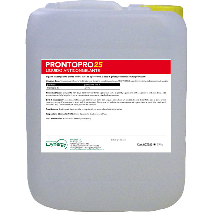PRONTOPRO 25 - LIQUIDO ANTIGELO - 25 Kg