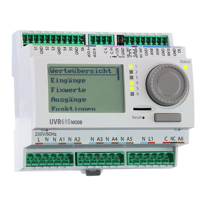 UVR610S-MODB - REGOLATORE MODBUS VERSIONE QUADRO ELETTRICO CON DISPLAY