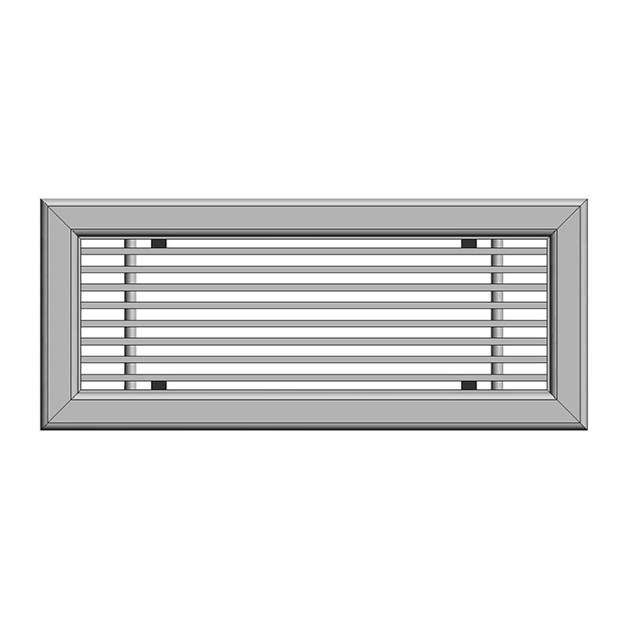 KLIMALINE GRIGLIA STL CON FILTRO DEFLETTORI 0° 370 x 160 mm