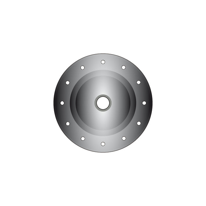 PIASTRA FORATA 1"½ L=25 mm VETRIFICATA