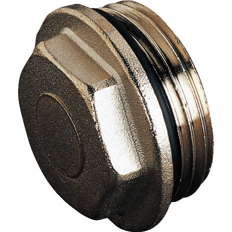 TAPPO LATERALE CIECO ½" PER COLLETTORE IN OTTONE
