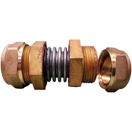 RACCORDO DRITTO 22 mm CON COMPENSATORE PER MONTAGGIO VERTICALE