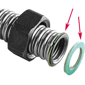 SET GUARNIZIONE E ANELLO PER TUBO INOX DN25