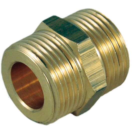 NIPPLE OTTONE RIDOTTO SEDE PIANA ¾" x ½"