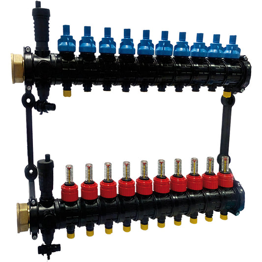 COLLETTORE NEW POLITOP 1"¼ x ¾" 2 ATTACCHI