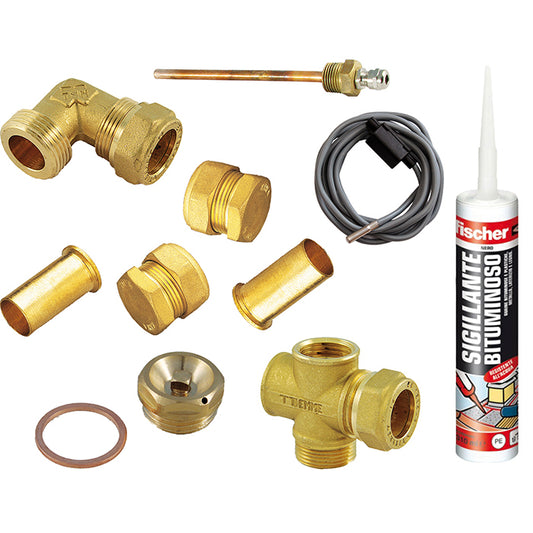 KIT COLLEGAMENTO PER 1 PANNELLO VERTICALE INCASSO