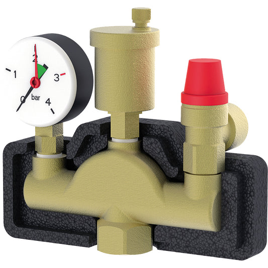 KIT SICUREZZE PER POMPE DI CALORE E CALDAIE A PELLET INFERIORI A 35 Kw