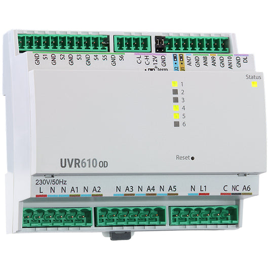 UVR610S-OD - REGOLATORE VERSIONE QUADRO ELETTRICO SENZA DISPLAY