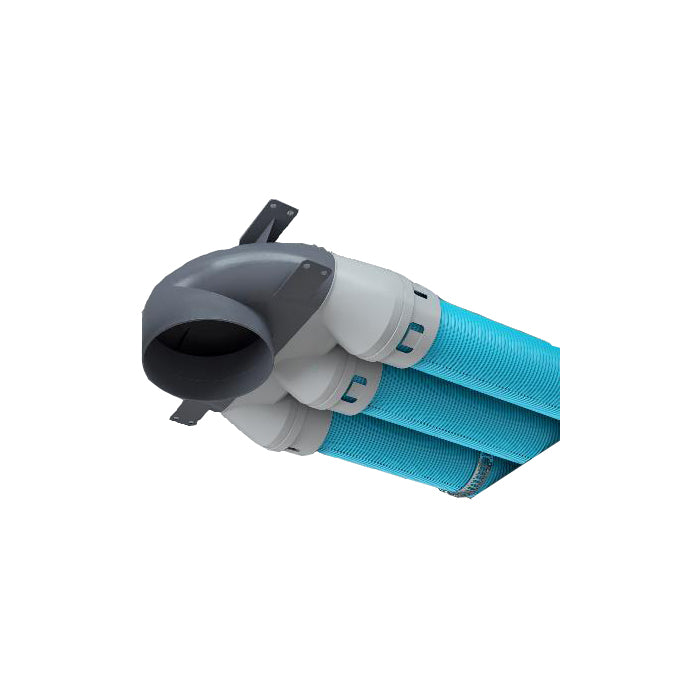 PLENUM RIBASSATO ø75 x 3 PER RONDO/KVADRO 125 mm